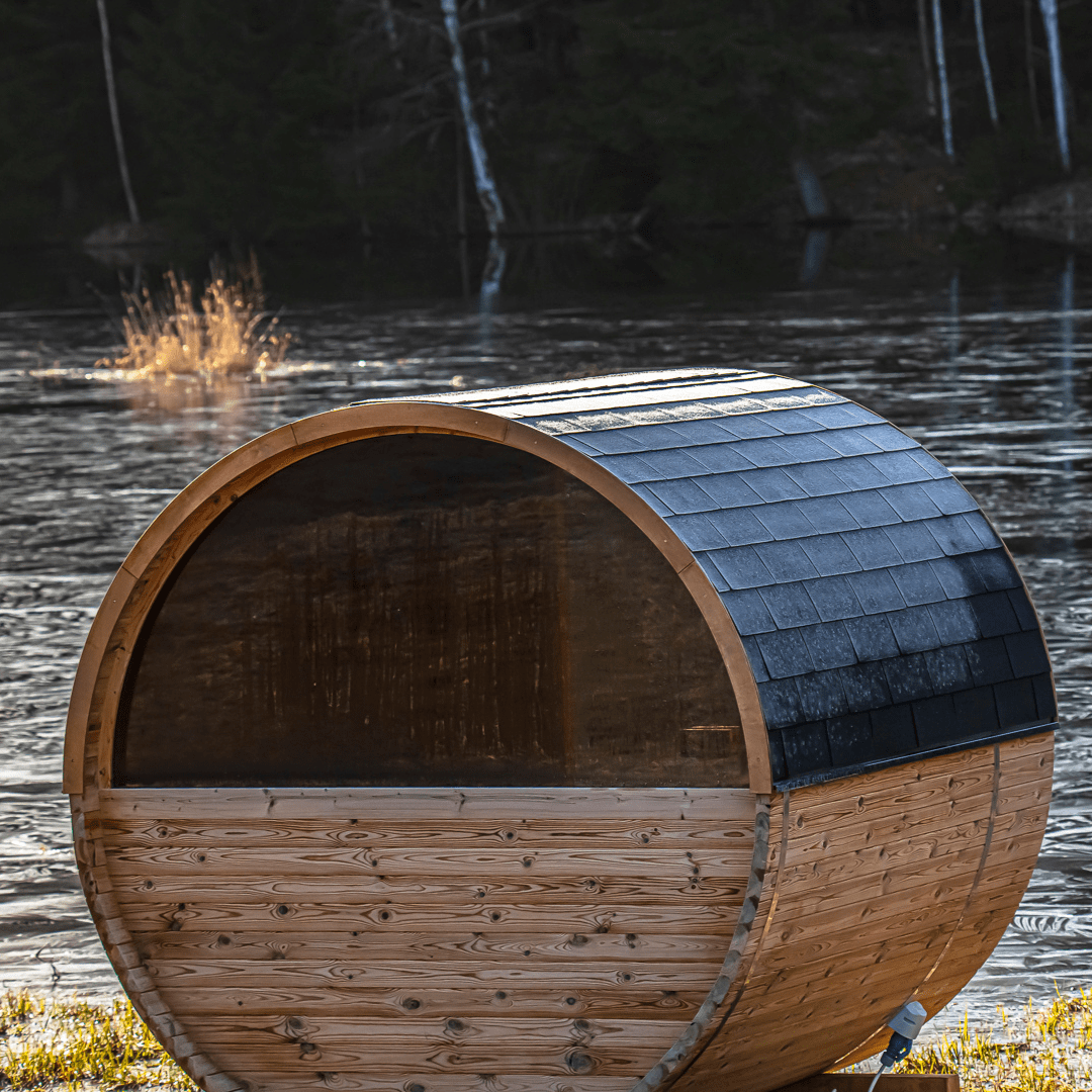 Barrel Sauna Hekla 210 (4 Person) - Health Over Wealth Wellness